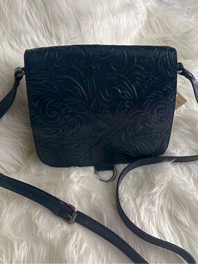 Patricia Nash Embossed Leather Handbag Cobalt NWT